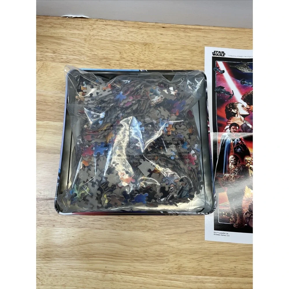 Star Wars 1000 Piece Puzzle By Buffalo Games in Collectible Tin NEW 12+